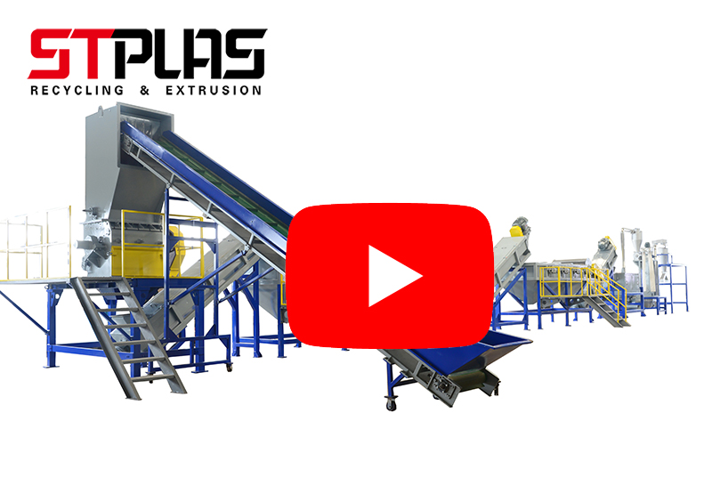 HDPE bottle washing recycling line